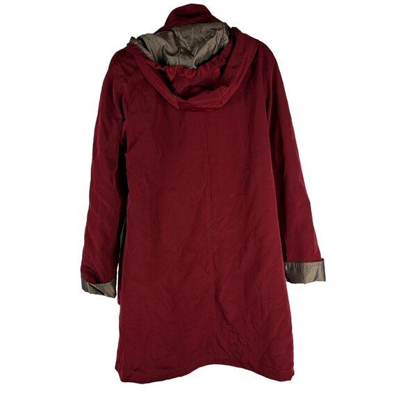 Gallery New York The Heritage Collection Womens Hooded Rain Jacket Size M - Picture 3 of 10